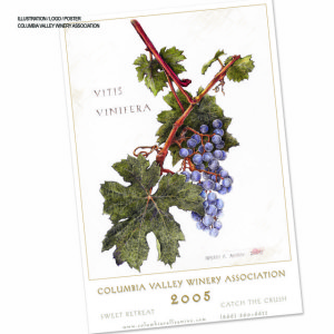 Columbia Valley Wine Association Poster